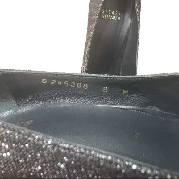 STUART WEITZMAN Corkswoon Metallic Kate Middleton Wedge Platform Size 8 - Picture 8 of 9